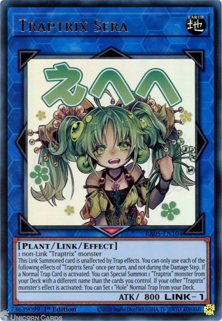 RA05-EN104 Traptrix Sera (Stamp Artwork) : Ultra Rare 1st Edition Mint YuGiOh Ca