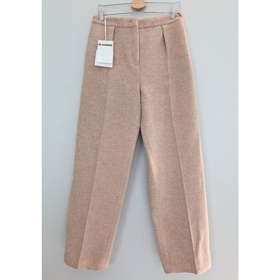 NWT Jil Sander Pleated Fleece Wool Pants Women s Trousers EUR 36 US 6  $1,150