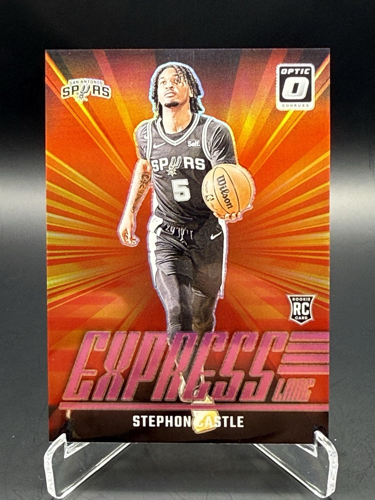 2024-25 Panini Donruss Optic - Express Lane Stephon Castle #1 Pink Prizm /25...