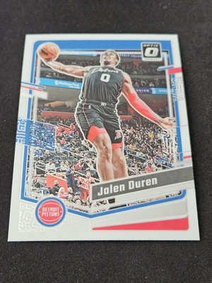 JALEN DUREN 2023-24 Donruss Optic #187 Detroit Pistons