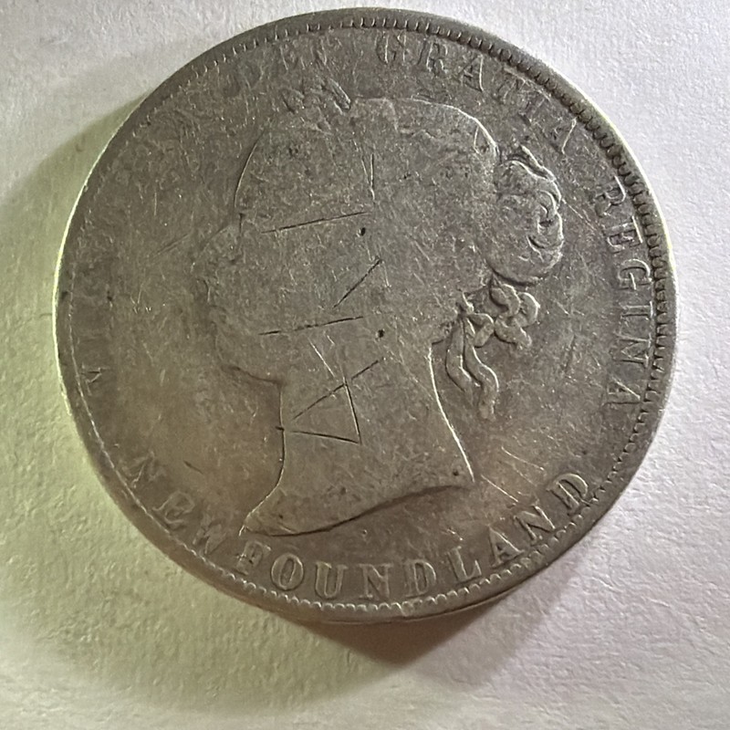 1899 Newfoundland 50 Cents .925 Silver Coin - Low Mintage  - Canadian - 478