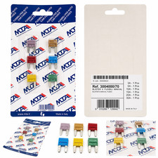 MTA Mini Blade Fuses Set 3A 5A 10A 15A 20A 30A Made in Italy Premium Automotive