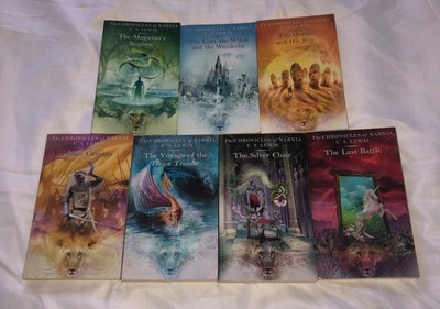 The Chronicles Of Narnia - Full Set x7 Paperbacks - Vintage 2001 HarperCollins