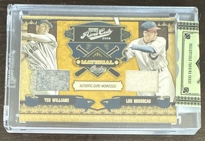 Ted WILLIAMS BOUDREAU🔥2008 Playoff Prime Cuts Material Combos 9/99 Ted’s Uni #