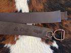 Isabel Marant & Cie Wide Leather Belt Stirrup Ring Buckle 38 M Made In France — photo 8