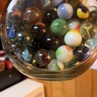 Vintage Set Of 159 Marbles Glass Jar. Marbles Are Colorful And Two Large — photo 6