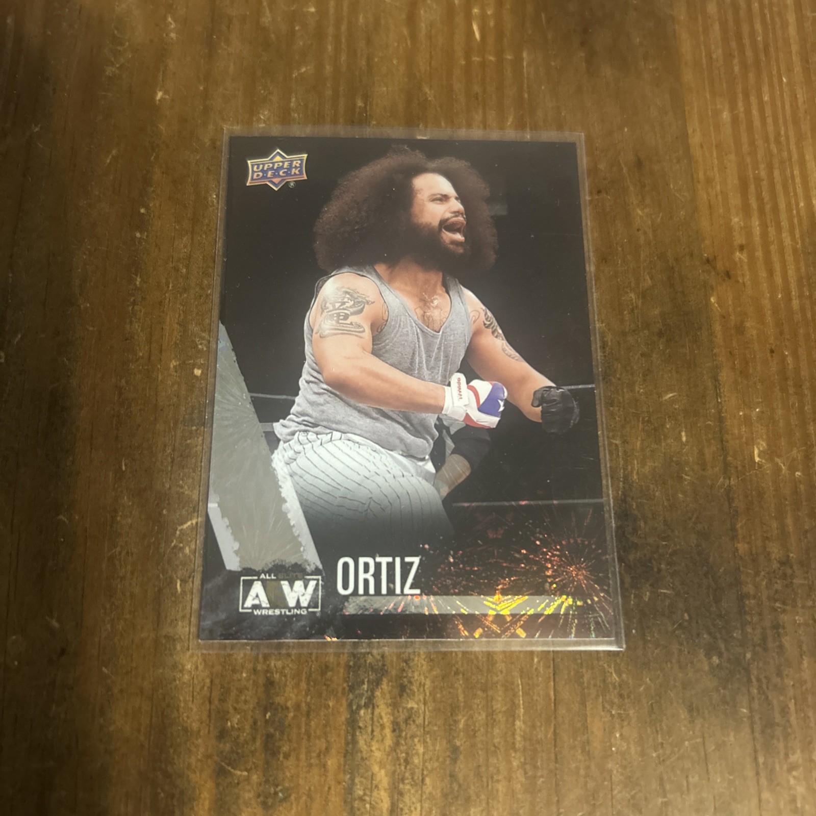 Ortiz 2021 Upper Deck AEW First Edition Pyro Parallel #30