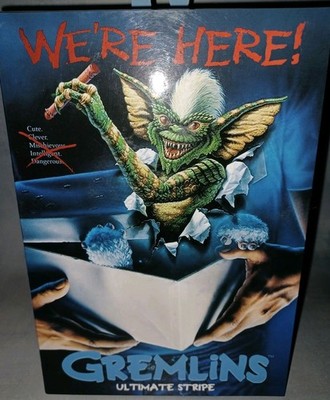 NECA Gremlins Ultimate Stripe 7'' Figure w/ Chainsaw & Skateboard NIB Halloween