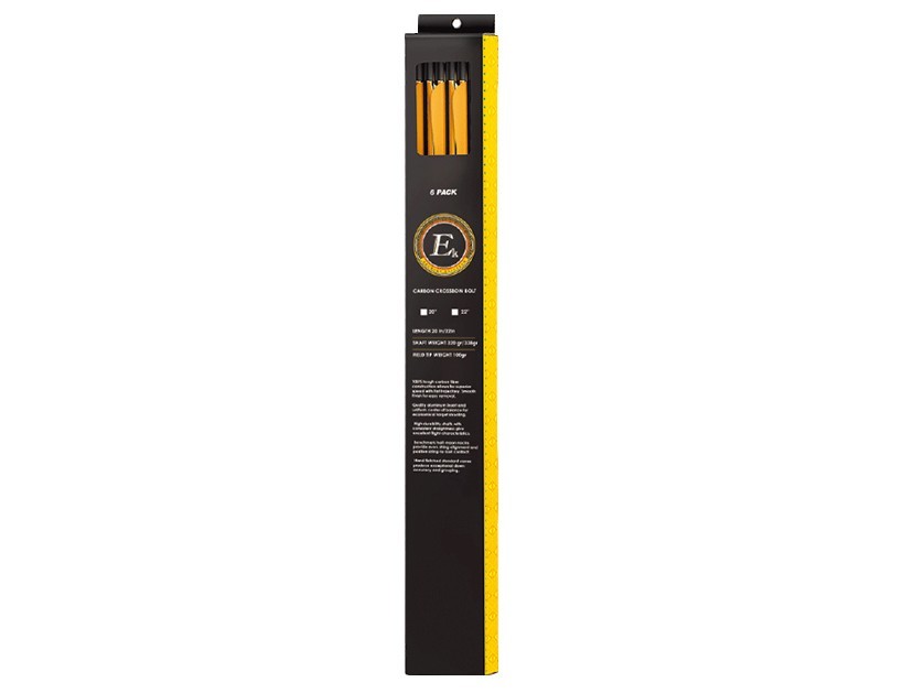 EK Archery 22"" Carbon Crossbow Bolt pack of 6
