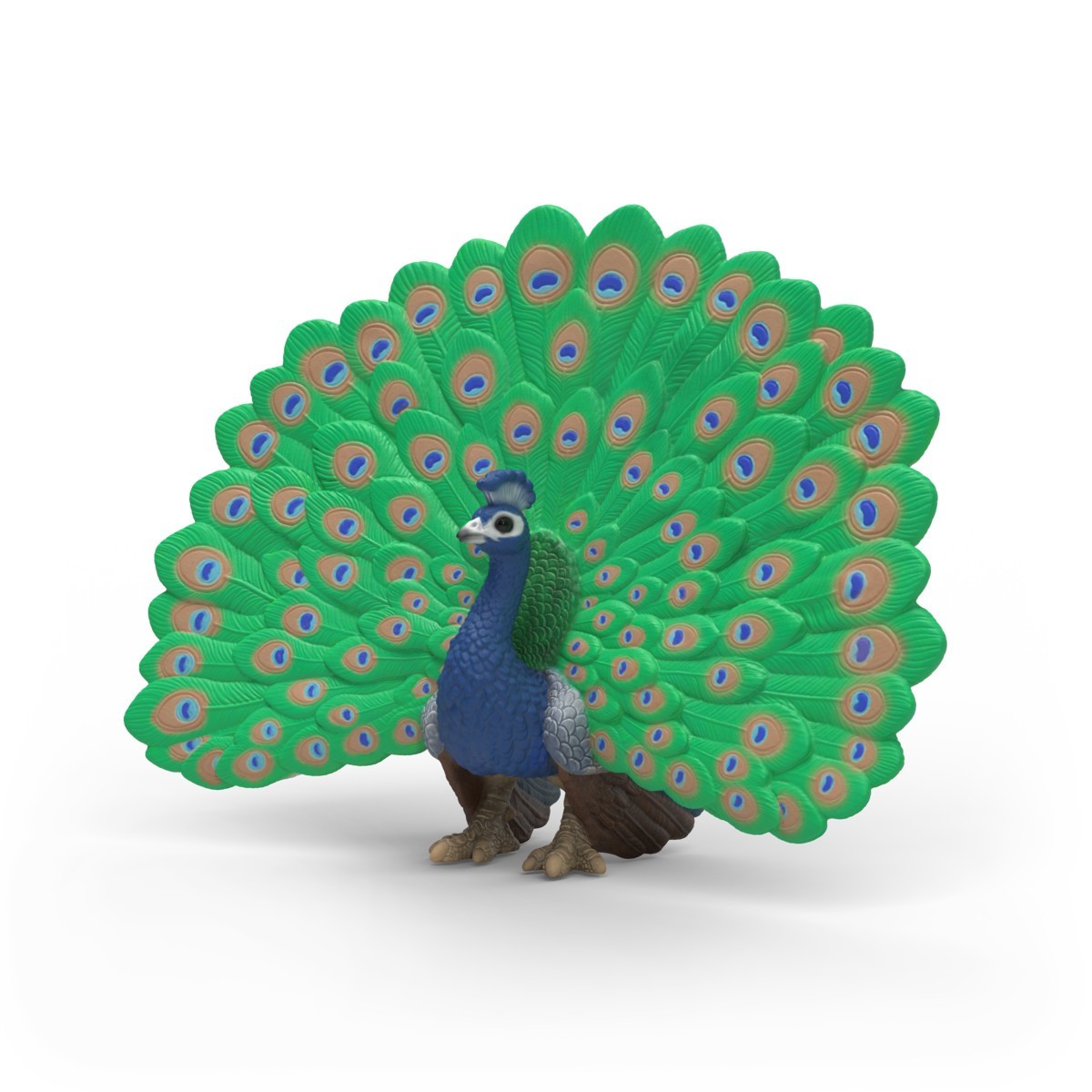 Schleich 14926 Peacock model plastic toy figure Peacocks toys bird birds peafowl