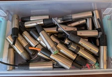 Lot of 30 Used Switchcraft A3M 3 Pin Male XLR Mic Cable Connectors