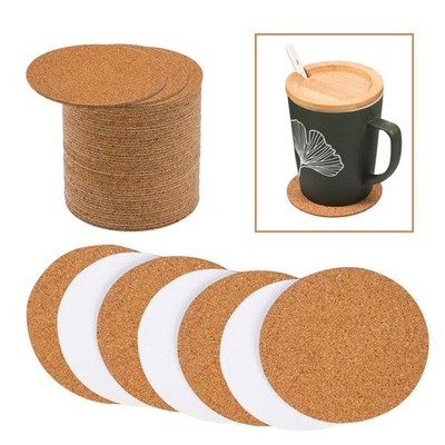 70 Pack Self Adhesive Cork Rounds for Crafts