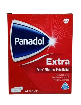 Panadol Extra 24 Tablets Effective Relief From Nasty Aches Or Fever 500mg