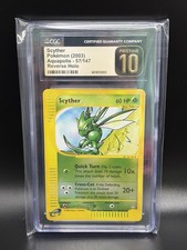 SCYTHER Pokémon Card - Aquapolis - 57/147 - Reverse Holo - CGC Pristine 10 POP 2 on eBay