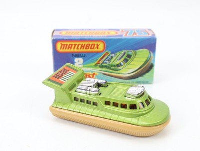 Matchbox Superfast No. 72 & 2 Modellfahrzeug Hovercraft 1972 ''Rescue''/ OVP