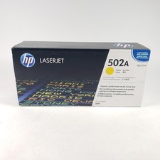Genuine HP 502A Q6472A Yellow Toner Cartridge NEW SEALED