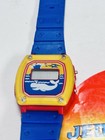 Vintage 80's Whale Yellow/Blue Unisex Digital Watch w Date & Time Untested — photo 2