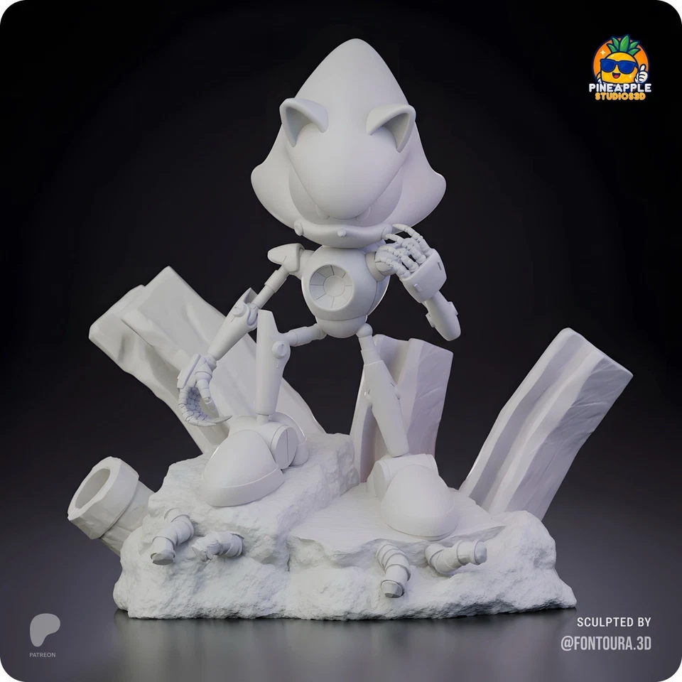 Kit de estátua sônica de metal *novo* - Imagem 4 de 4