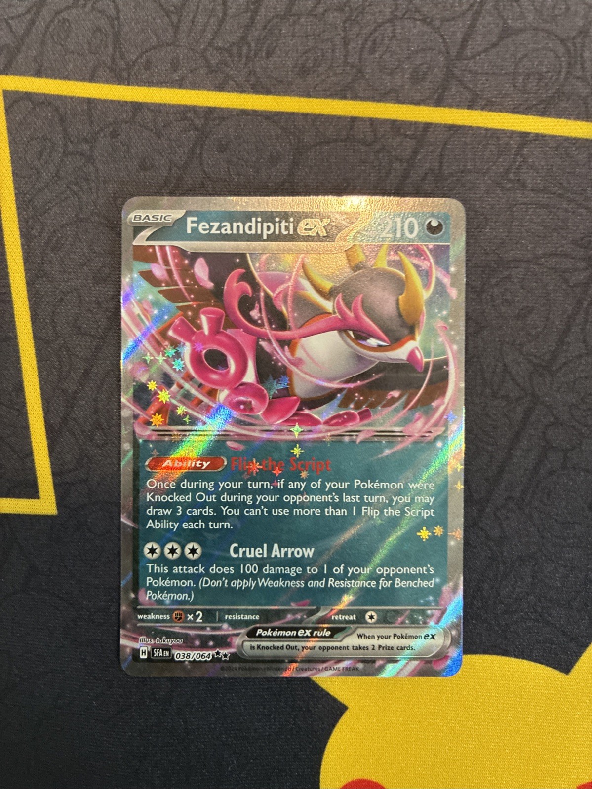 Fezandipiti EX 38/64 - Double Rare - NM - Shrouded Fable - Pokemon TCG