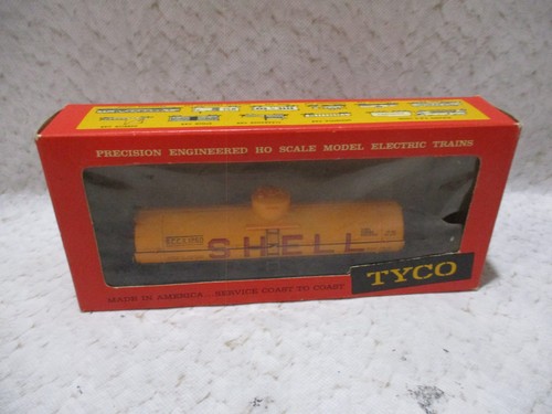 Vintage Tyco Ho Scale Shell Gas Tanker Train Car New in Box