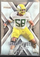 2021 Wild Card Matte Penei Sewell Rookie On Card Auto 1/5 RC SSP #MXP-11. rookie card picture
