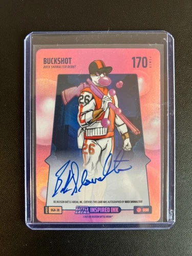 Bo Jackson Battle Arena #BGA-38 BUCKSHOT Bubble Gum Auto SSP Buck Showalter