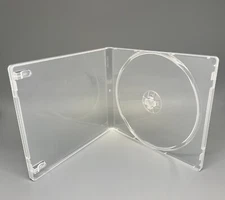 10 PCS NEW 12MM SINGLE CD DVD POLY CASES BOX, SUPER CLEAR, SLEEVE, PSC12SC