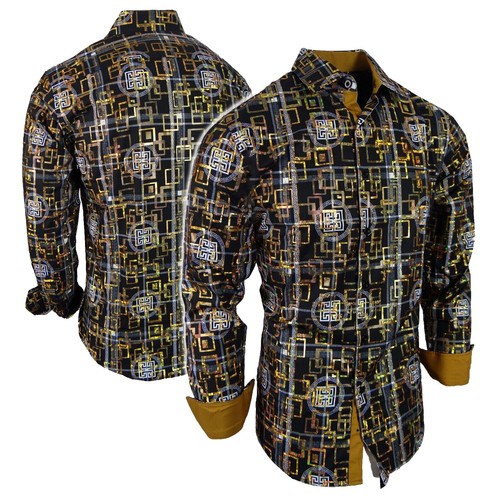 CABaN Casual Shirts BlackxGreenxRedetc.(Patterned) S 2200679569114