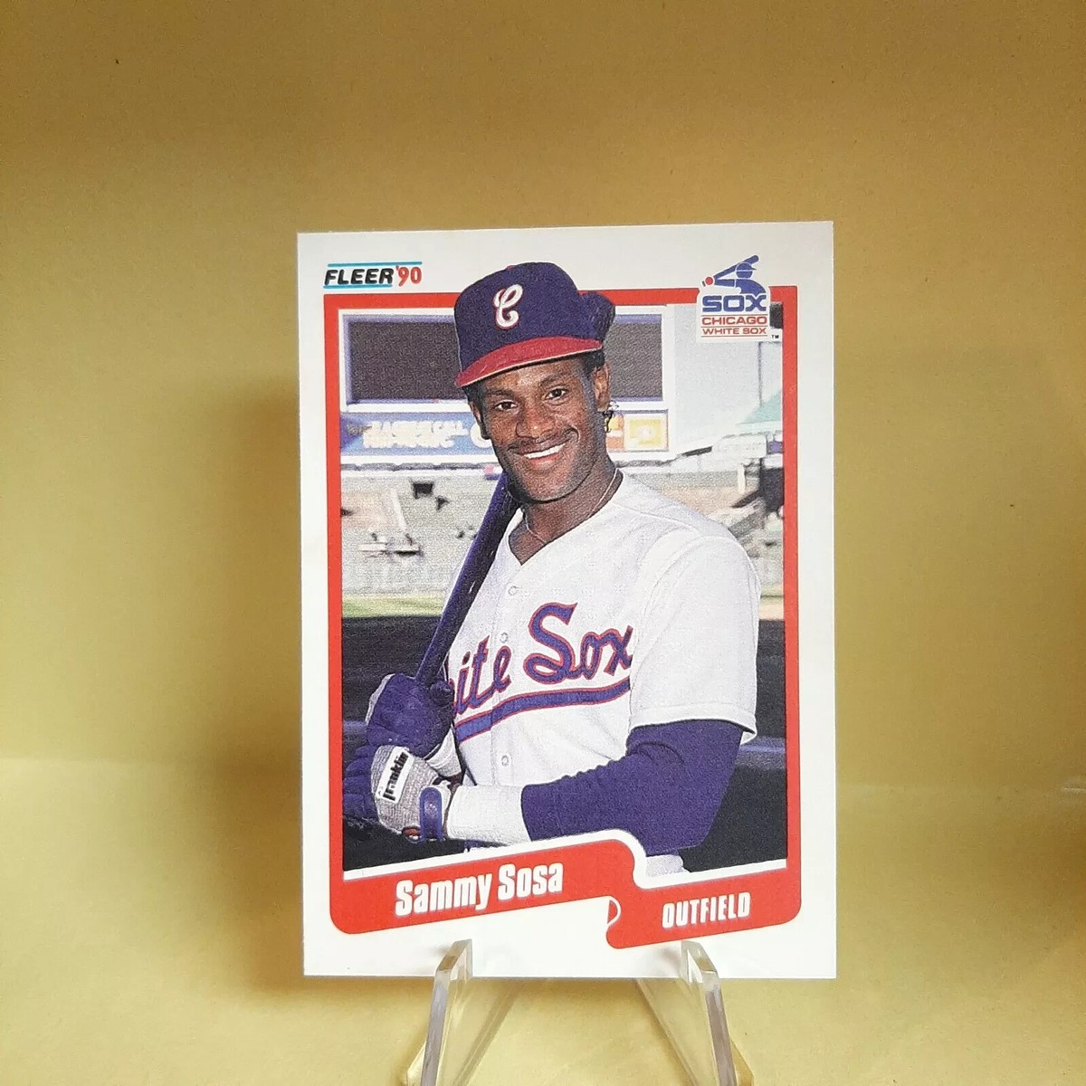 1990 Fleer Sammy Sosa Error Card #548 Wrong DOB/Birth Place | eBay