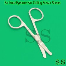 Stainless Steel Ear Nose Eyebrow Hair Cutting Scissor Shears Beauty Tool