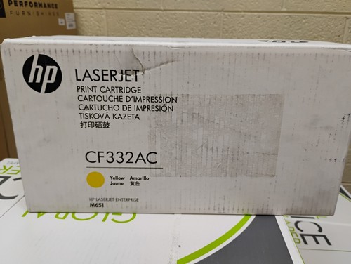 HP 654A YELLOW TONER CARTRIDGE CF332A LaserJet Sealed contract box