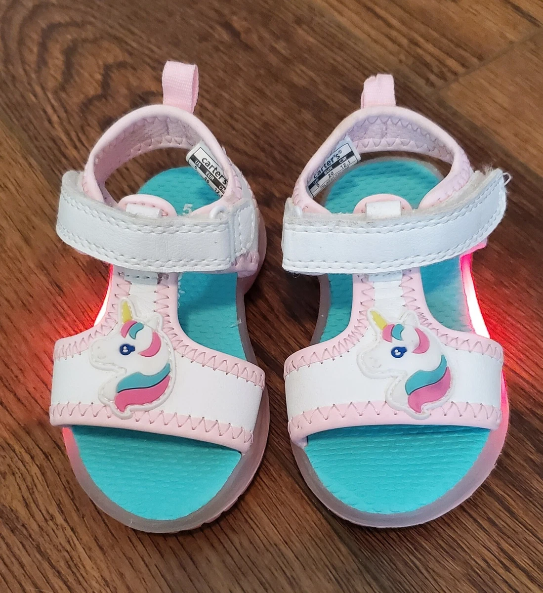 Carter's unicorn shop light up sandals