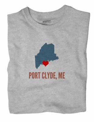 Port Clyde Maine ME T-Shirt HEART