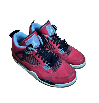 Nike Air Jordan 4 Retro Toro Bravo Red Sneakers Men's 10 D Nike Air Jordan 4 Retro Toro Bravo Red Sneakers Men's 10 D