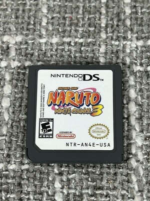 Nintendo DS Naruto Ninja Council 3 Game Tested Working Cart Only Authentic