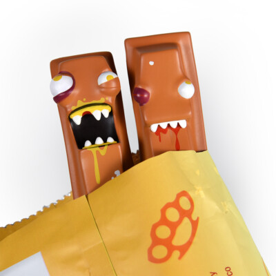 KILL KAT ASSAULTED CARAMEL DESIGNER VINYL TOY FIGURE ANDREW BELL