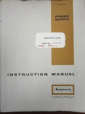 Kepco Design Group  Model KS 36-10A (M)  Instruction Manual