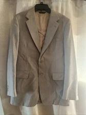 Men’s Vintage Curlee Tan 2 Button Size M Blazer - Needs Dry Cleaned