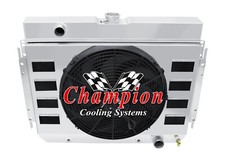Atom 2 Row 1 Radiator16 Fanflap Shroud For 1964-1967 Chevrolet Chevelle V8