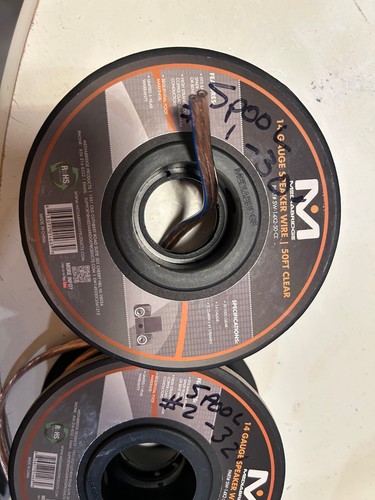 MEDIABRIDGE 14 Gauge 2 -15' RUNS 30' ft High Grade Clear Speaker Wire