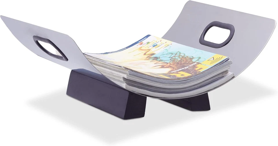 Relaxdays Cesto Porta-Legna Acciaio Inox Cassa Cassetta Contenitore per Legname - Immagine 3 di 4