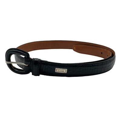Lauren Ralph Lauren Vtg Leather Crocodile Embossed Black Belt Small EUC Ralph Lauren | Accessories | Ralph Lauren Small Black  main image 2