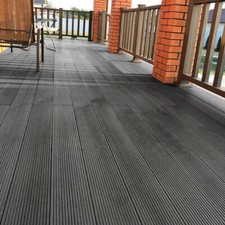 3.6m Decking Tile Plastic WPC Garden Floor Patio Balcony Composite Board Panels