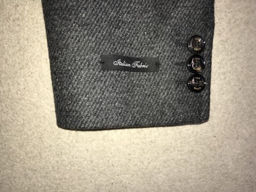 TED BAKER - Mens DARK GREY WOOL PEA COAT - XXL - 46 Reg - BRAND NEW WT JACKET - Picture 10 of 16