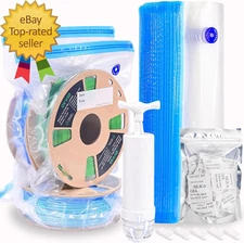 Filament Storage Bags Kit 66Pcs, 3D Printer Filament Storage 30 Bags Vacuum