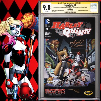 CGC 9.8 SS Harley Quinn #20 Variant signed by Conner, Palmiotti