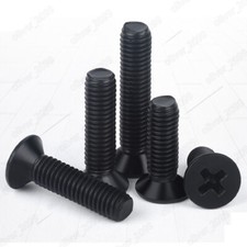 Black 316 Stainless Steel Phillips Countersunk Head Screw M1.6 M2 M3 M4 M5 M6 M8