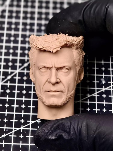 BURNING SOUL 1/6 figure Wolverine Head Sculpt Old Hugh Jackman For Logan X-men EUR 21,43 - FR