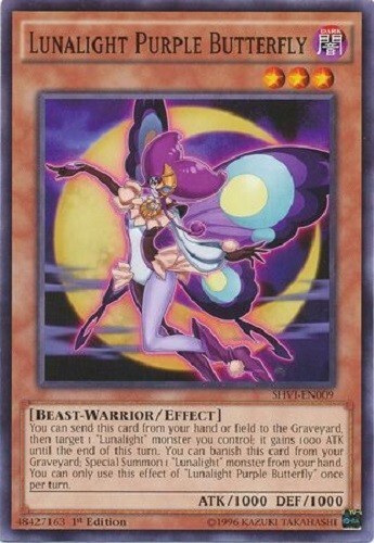 SHVI-EN009 Lunalight Purple Butterfly : Common UNL Edition Mint Yu-Gi-Oh! Card