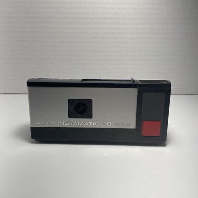 KODAK Pocket Instamatic 20 Camera 110 Film Tested w/o Film VTG 1980s Made  In USA